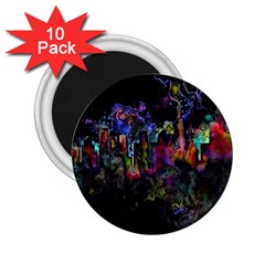 Grunge Paint Splatter Splash Ink 2 25  Magnets (10 Pack)  by Grandong