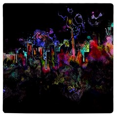 Grunge Paint Splatter Splash Ink Uv Print Square Tile Coaster  by Grandong