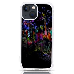 Grunge Paint Splatter Splash Ink Iphone 13 Mini Tpu Uv Print Case by Grandong