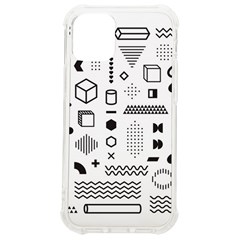 Pattern Hipster Abstract Form Geometric Line Variety Shapes Polkadots Fashion Style Seamless Iphone 12 Mini Tpu Uv Print Case	 by Grandong