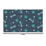 Bons Foot Prints Pattern Background Business Card Holder Front