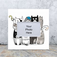 Cute Cat Hand Drawn Cartoon Style White Box Photo Frame 4  X 6  by Grandong