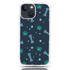 Bons Foot Prints Pattern Background Iphone 13 Mini Tpu Uv Print Case by Grandong