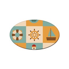 Nautical Elements Collection Sticker (oval) by Grandong