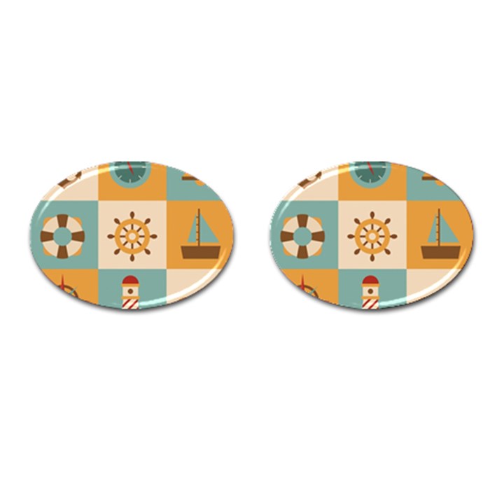 Nautical Elements Collection Cufflinks (Oval)