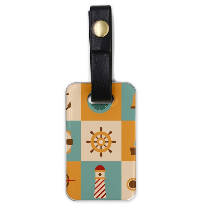 Nautical Elements Collection Luggage Tag (one side)