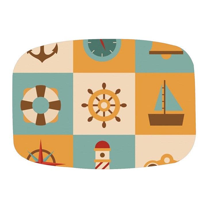 Nautical Elements Collection Mini Square Pill Box