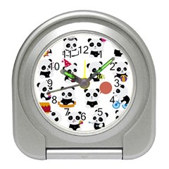 Playing Pandas Cartoons Travel Alarm Clock by Apen