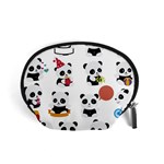 Playing Pandas Cartoons Accessory Pouch (Small) Front