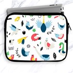 Vector Set Isolates With Cute Birds Scandinavian Style Apple iPad 2/3/4 Zipper Cases Front