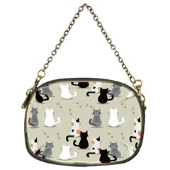 Cute Cat Seamless Pattern Chain Purse (one Side) by Apen