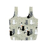 Cute Cat Seamless Pattern Full Print Recycle Bag (S) Front