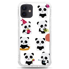 Playing Pandas Cartoons iPhone 12 mini TPU UV Print Case	