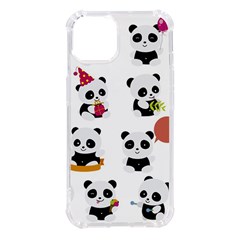 Playing Pandas Cartoons Iphone 14 Tpu Uv Print Case by Apen