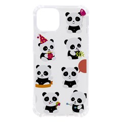 Playing Pandas Cartoons Iphone 13 Tpu Uv Print Case by Apen