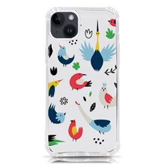 Vector Set Isolates With Cute Birds Scandinavian Style Iphone 14 Plus Tpu Uv Print Case by Apen