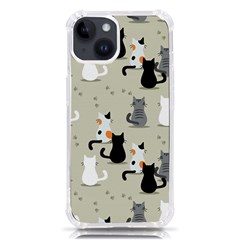 Cute Cat Seamless Pattern Iphone 14 Tpu Uv Print Case by Apen