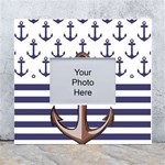 Anchor Background Design White Wall Photo Frame 5  x 7  Front