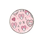 Cartoon Cute Valentines Day Doodle Heart Love Flower Seamless Pattern Vector Hat Clip Ball Marker Front