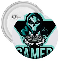 Gamer Illustration Gamer Video Game Logo 3  Buttons