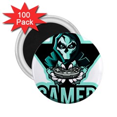 Gamer Illustration Gamer Video Game Logo 2 25  Magnets (100 Pack)  by Sarkoni