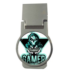 Gamer Illustration Gamer Video Game Logo Money Clips (round) 