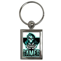 Gamer Illustration Gamer Video Game Logo Key Chain (rectangle) by Sarkoni