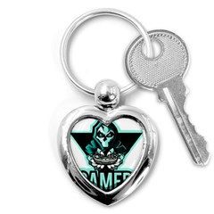 Gamer Illustration Gamer Video Game Logo Key Chain (heart) by Sarkoni