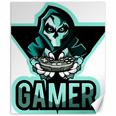 Gamer Illustration Gamer Video Game Logo Canvas 8  X 10  by Sarkoni