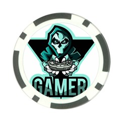 Gamer Illustration Gamer Video Game Logo Poker Chip Card Guard (10 Pack) by Sarkoni