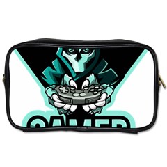 Gamer Illustration Gamer Video Game Logo Toiletries Bag (one Side) by Sarkoni