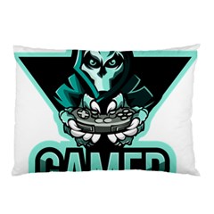 Gamer Illustration Gamer Video Game Logo Pillow Case (two Sides) by Sarkoni