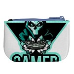 Gamer Illustration Gamer Video Game Logo Large Coin Purse Back