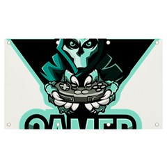 Gamer Illustration Gamer Video Game Logo Banner And Sign 7  X 4  by Sarkoni