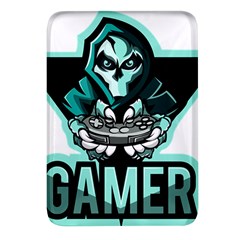 Gamer Illustration Gamer Video Game Logo Rectangular Glass Fridge Magnet (4 Pack) by Sarkoni