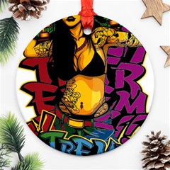 Xtreme Skateboard Graffiti Ornament (round) by Sarkoni