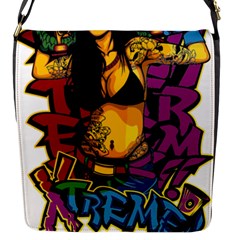 Xtreme Skateboard Graffiti Flap Closure Messenger Bag (s) by Sarkoni