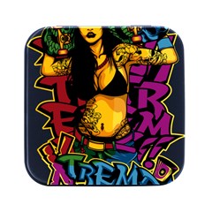 Xtreme Skateboard Graffiti Square Metal Box (black)