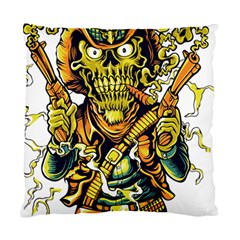 Cowboy Skeleton With Gun Illustration Standard Cushion Case (one Side) by Sarkoni