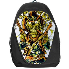 Cowboy Skeleton With Gun Illustration Backpack Bag by Sarkoni