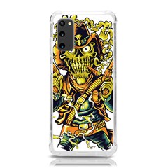 Cowboy Skeleton With Gun Illustration Samsung Galaxy S20 6 2 Inch Tpu Uv Case by Sarkoni