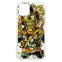 Cowboy Skeleton With Gun Illustration Iphone 12 Mini Tpu Uv Print Case	 by Sarkoni