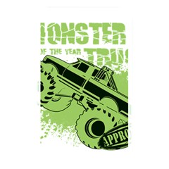 Monster Truck Illustration Green Car Memory Card Reader (rectangular) by Sarkoni