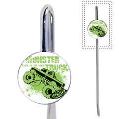 Monster Truck Illustration Green Car Book Mark by Sarkoni