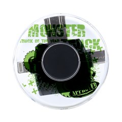 Monster Truck Illustration Green Car On-the-go Memory Card Reader by Sarkoni