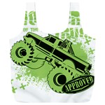 Monster Truck Illustration Green Car Full Print Recycle Bag (XXXL) Back