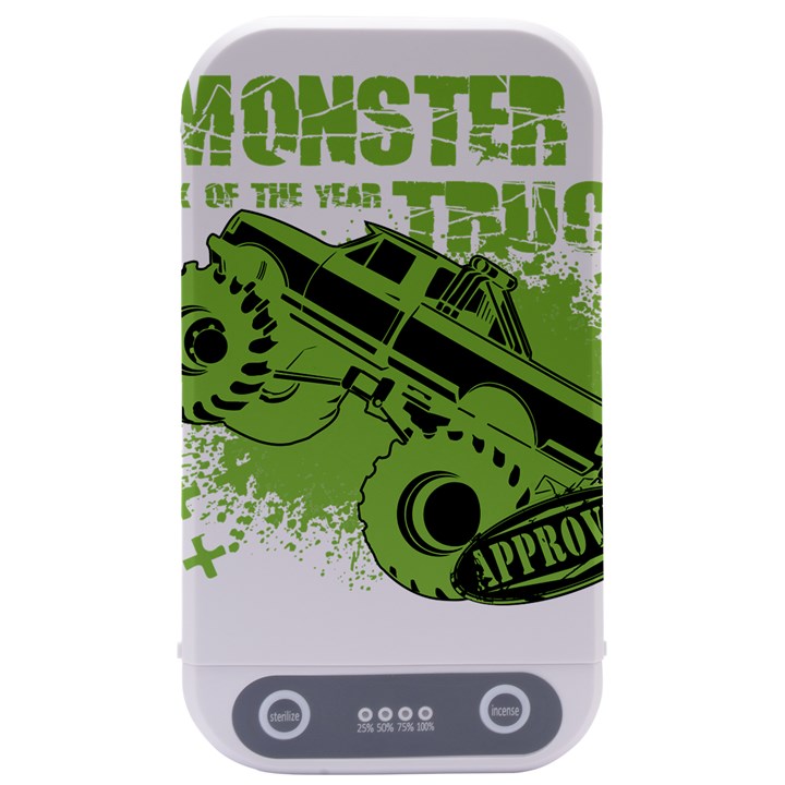 Monster Truck Illustration Green Car Sterilizers