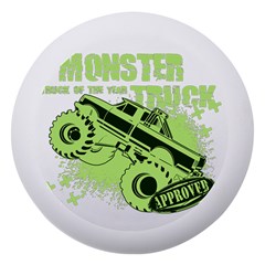 Monster Truck Illustration Green Car Dento Box With Mirror by Sarkoni