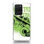 Monster Truck Illustration Green Car Samsung Galaxy S20 Ultra 6.9 Inch TPU UV Case Front