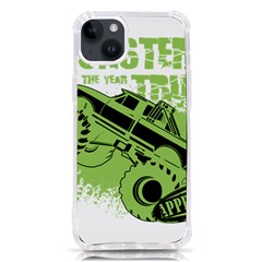 Monster Truck Illustration Green Car Iphone 14 Plus Tpu Uv Print Case by Sarkoni